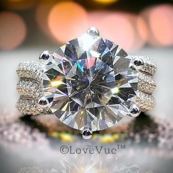 Certified 5ct. t.w. Diamond Brilliant Cut Luxury Engagement Wedding Ring - Picture 4 of 17